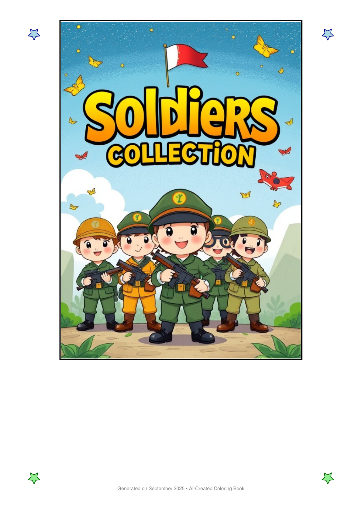 Soldiers Coloring Book 88D352D0 (12 Coloring Pages)