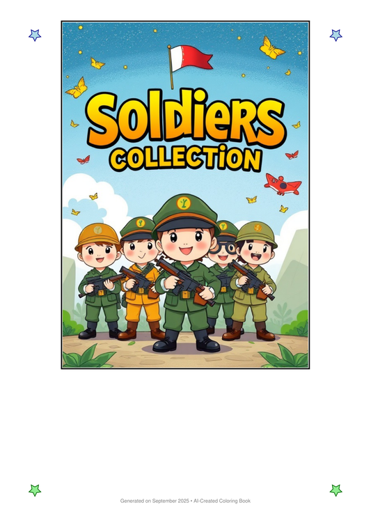 Soldiers Coloring Book 88D352D0 (12 Coloring Pages)