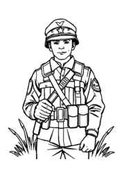 Soldiers Coloring Book 88D352D0 (12 Coloring Pages)