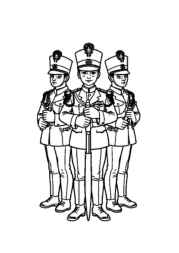 Soldiers Coloring Book 88D352D0 (12 Coloring Pages)