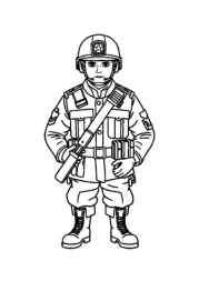Soldiers Coloring Book 88D352D0 (12 Coloring Pages)