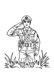 Soldiers Coloring Book 88D352D0 (12 Coloring Pages)