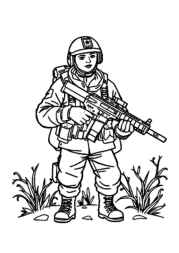 Soldiers Coloring Book 88D352D0 (12 Coloring Pages)