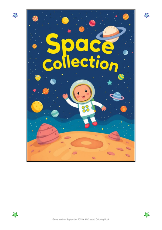 Space Coloring Book 40894F88 (12 Coloring Pages)