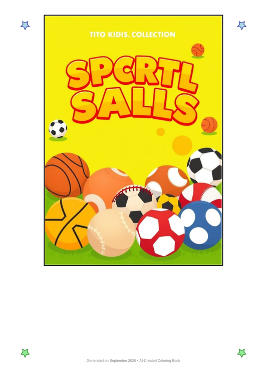 Sports Balls Coloring Book 6A798C5F (12 Coloring Pages)