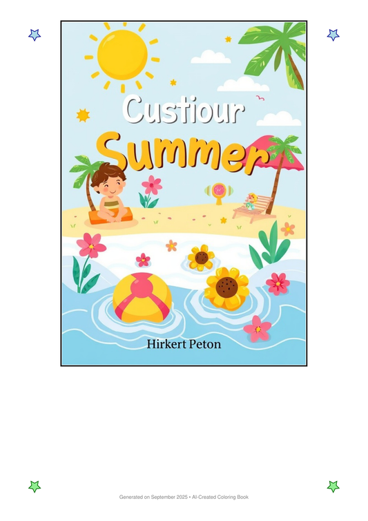 Summer Coloring Book 8224861C (12 Coloring Pages)