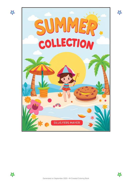Summer Coloring Book B633AF09 (12 Coloring Pages)