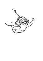 Swimming Coloring Book 776D16FB (12 Coloring Pages)