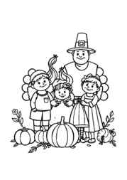 Thanksgiving Festival Coloring Book 12860A4A (12 Coloring Pages)