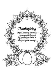 Thanksgiving Festival Coloring Book 12860A4A (12 Coloring Pages)
