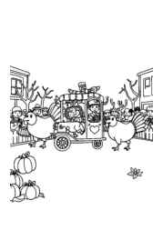 Thanksgiving Festival Coloring Book 16C6587B (12 Coloring Pages)
