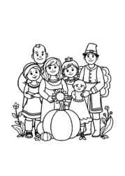 Thanksgiving Festival Coloring Book 16C6587B (12 Coloring Pages)