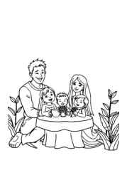 Thanksgiving Festival Coloring Book 16C6587B (12 Coloring Pages)