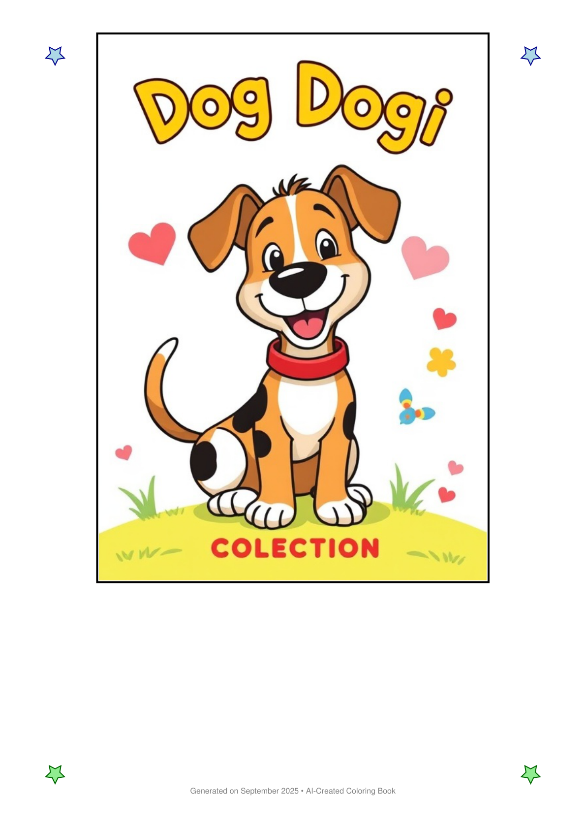 The Dog Benji Coloring Book 003F46CF (12 Coloring Pages)
