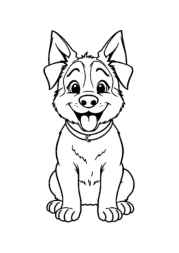 The Dog Benji Coloring Book 017DD03C (12 Coloring Pages)
