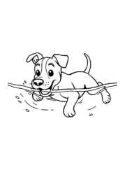 The Dog Benji Coloring Book 017DD03C (12 Coloring Pages)