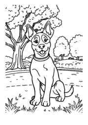 The Dog Benji Coloring Book 017DD03C (12 Coloring Pages)