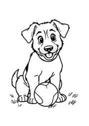 The Dog Benji Coloring Book 017DD03C (12 Coloring Pages)