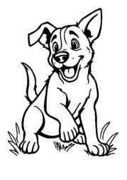 The Dog Benji Coloring Book 017DD03C (12 Coloring Pages)