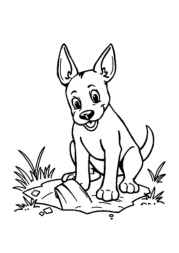 The Dog Benji Coloring Book 5DFC9238 (12 Coloring Pages)