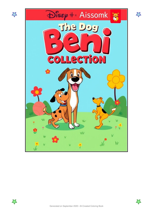 The Dog Benji Coloring Book 8A4648DD (12 Coloring Pages)