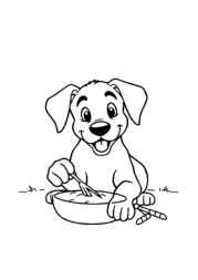The Dog Benji Coloring Book 8A4648DD (12 Coloring Pages)