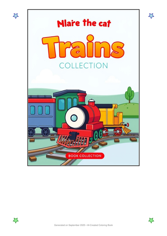 Trains Coloring Book 3DA2E876 (12 Coloring Pages)
