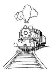 Trains Coloring Book 3DA2E876 (12 Coloring Pages)