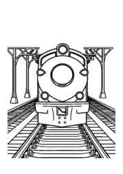 Trains Coloring Book 3DA2E876 (12 Coloring Pages)