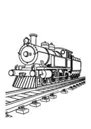Trains Coloring Book 55F7B0EB (12 Coloring Pages)