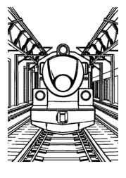 Trains Coloring Book 55F7B0EB (12 Coloring Pages)