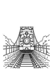 Trains Coloring Book DEA5D0E9 (12 Coloring Pages)