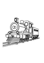 Trains Coloring Book DEA5D0E9 (12 Coloring Pages)