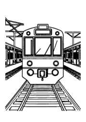 Trains Coloring Book E10319DA (12 Coloring Pages)
