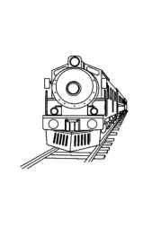 Trains Coloring Book E10319DA (12 Coloring Pages)