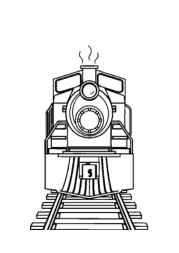 Trains Coloring Book E10319DA (12 Coloring Pages)