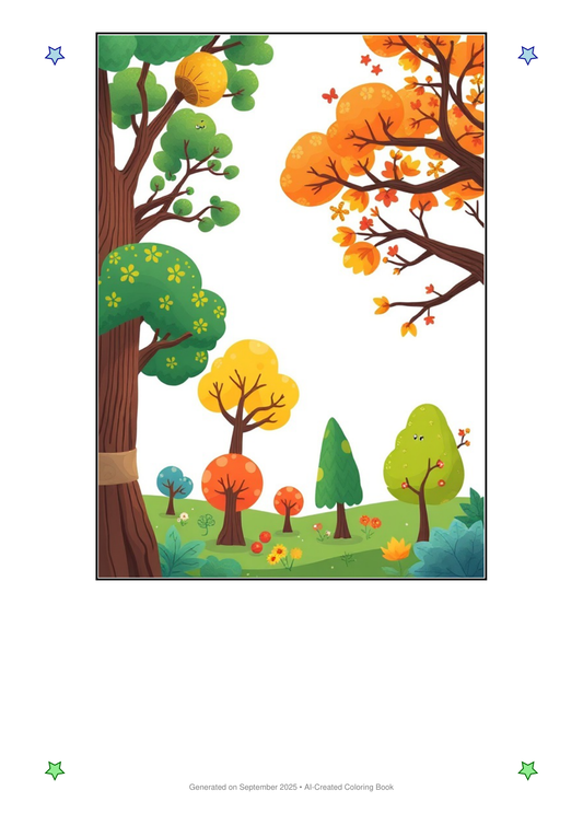 Trees Coloring Book B92F06C5 (12 Coloring Pages)