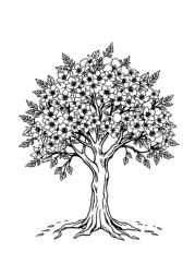 Trees Coloring Book CB6CEAEE (12 Coloring Pages)