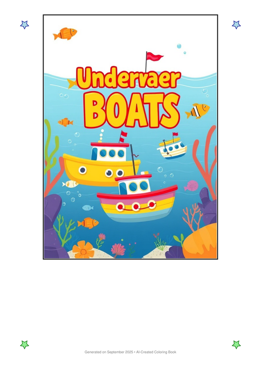 Underwater Boats Coloring Book 314E95DC (12 Coloring Pages)