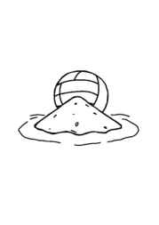Volleyball Coloring Book 34E1F4D3 (12 Coloring Pages)
