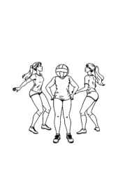 Volleyball Coloring Book 34E1F4D3 (12 Coloring Pages)