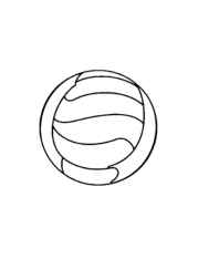 Volleyball Coloring Book 34E1F4D3 (12 Coloring Pages)