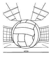 Volleyball Coloring Book 60A84326 (12 Coloring Pages)