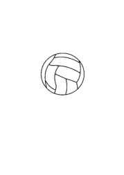 Volleyball Coloring Book 60A84326 (12 Coloring Pages)