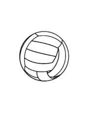 Volleyball Coloring Book 60A84326 (12 Coloring Pages)