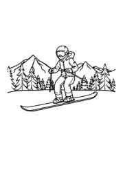 Winter Coloring Book 0702057A (12 Coloring Pages)