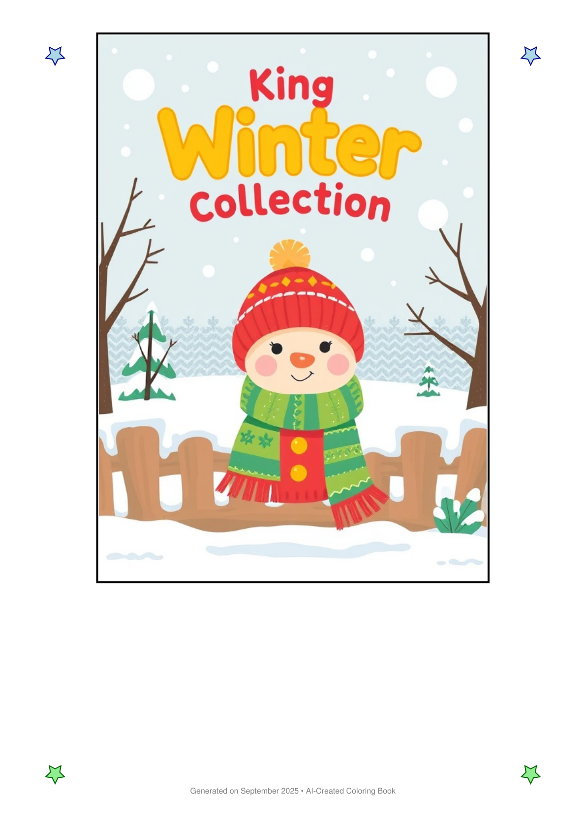 Winter Coloring Book 564511A8 (12 Coloring Pages)