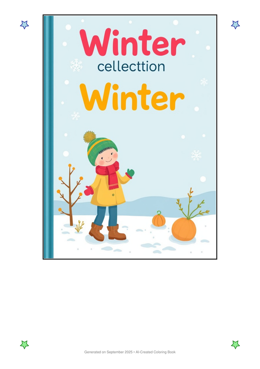 Winter Coloring Book 701F9E7C (12 Coloring Pages)