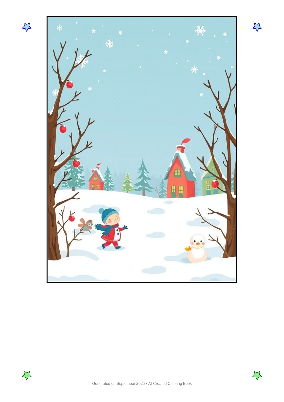 Winter Coloring Book 91B893EC (12 Coloring Pages)