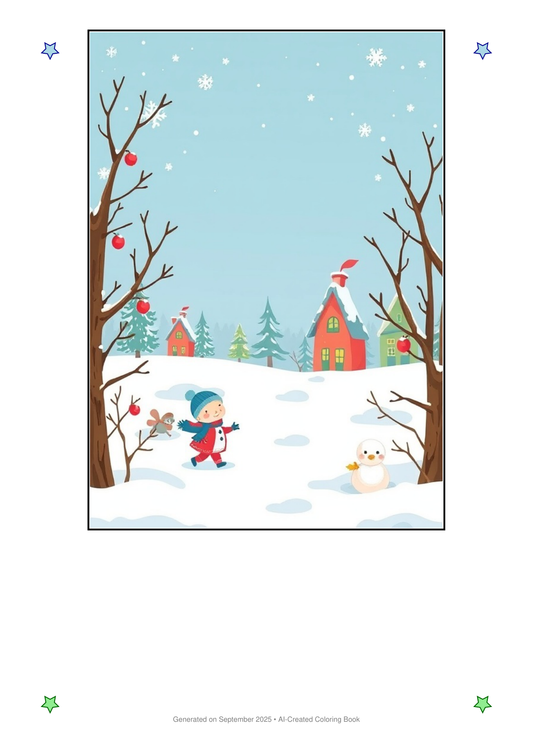 Winter Coloring Book 91B893EC (12 Coloring Pages)